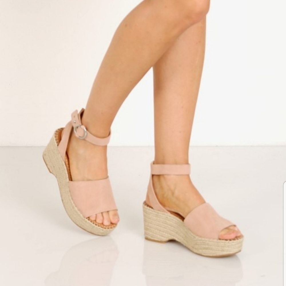 Dolce Vita Sz 8 Lesly Espadrilles Flatform Wedges Chunky Espadrilles Platform